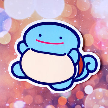 ★NEW★ Ditto Squirtle Clear Sticker (B-Grade)