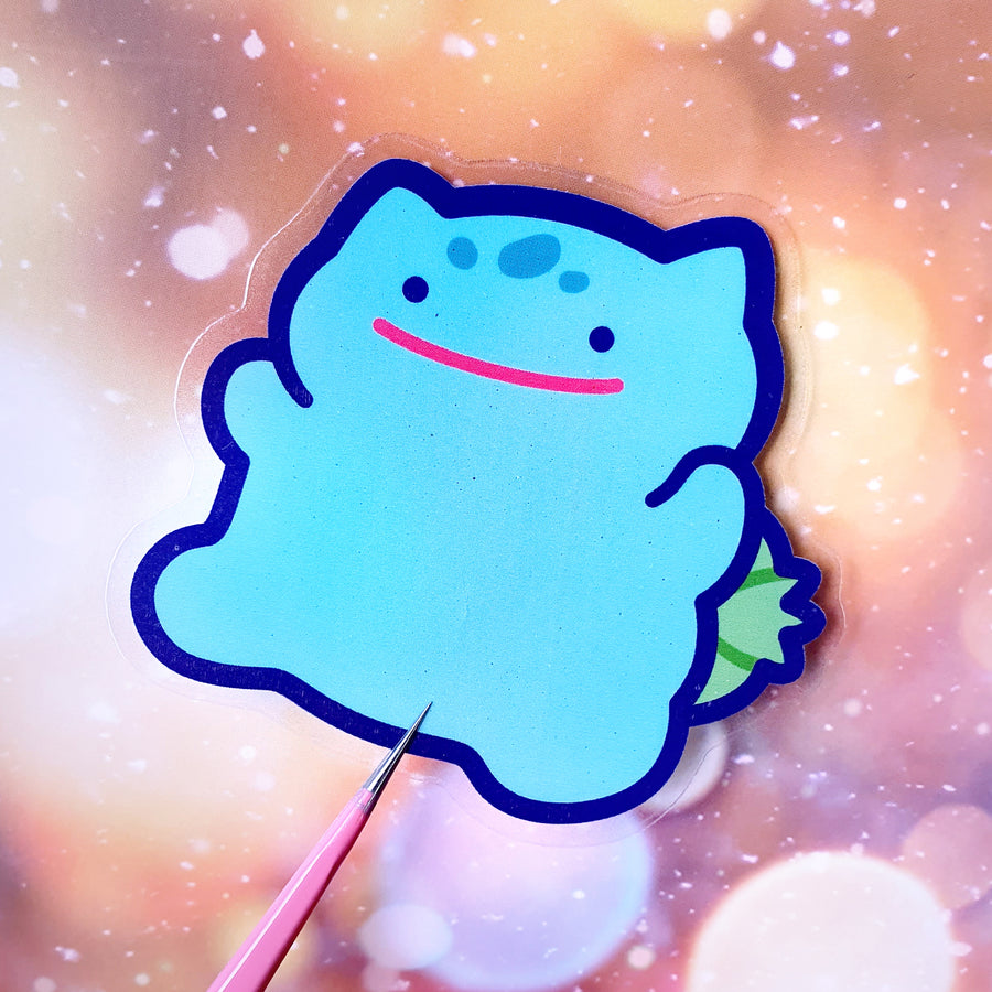 ★NEW★ Ditto Bulbasaur Clear Sticker (B-Grade)