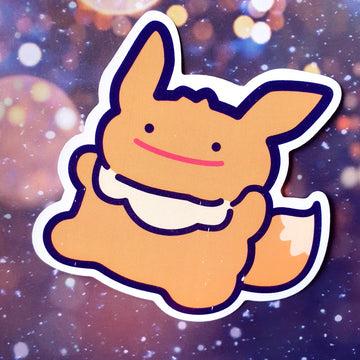 ★NEW★ Ditto Eevee Clear Sticker (B-Grade)