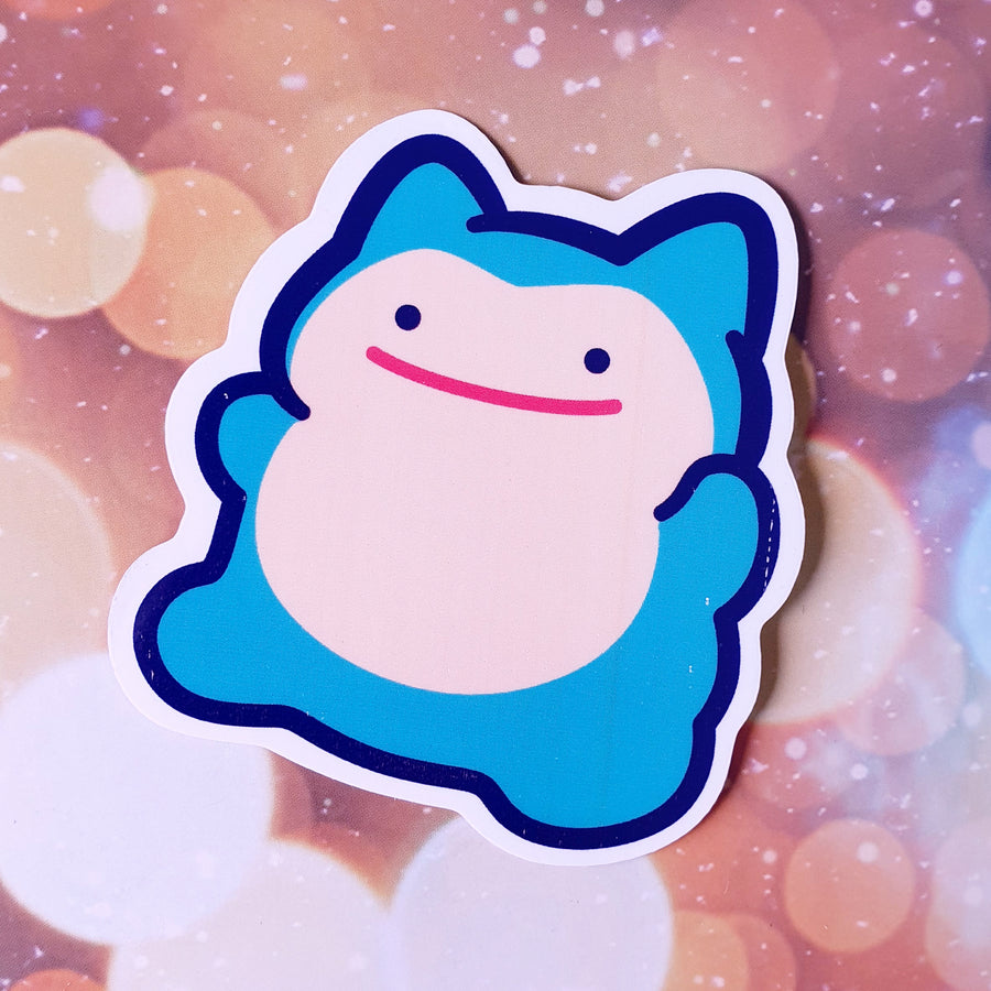 ★NEW★ Ditto Snorlax Clear Sticker (B-Grade)