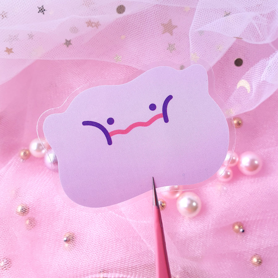 ★NEW★ Ditto Splotch Clear Sticker (B-Grade)