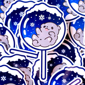 Lollipup Minty Snow Clear Sticker