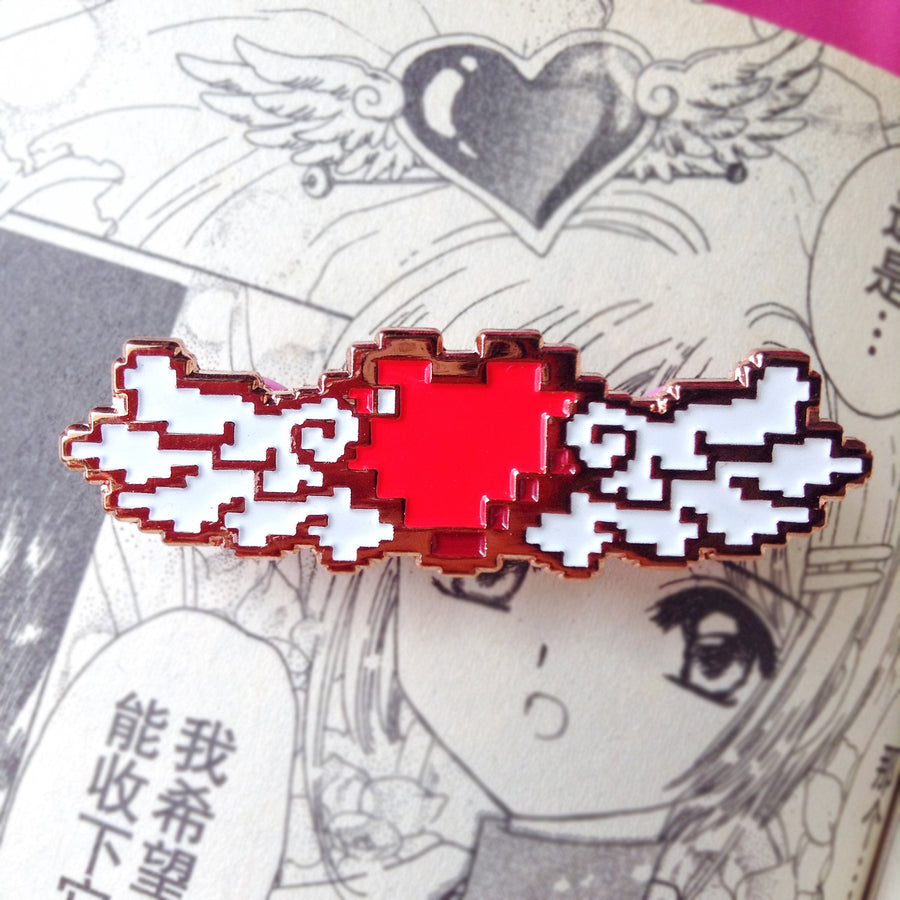 Winged Heart Pin