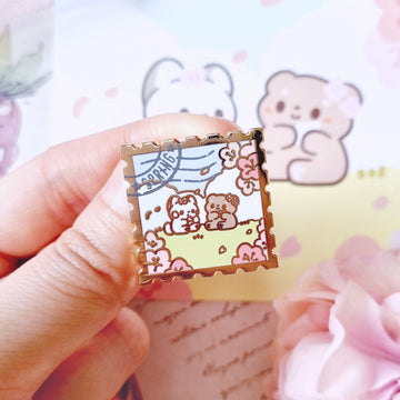 Nyan x Ruff Spring Stamp Pin