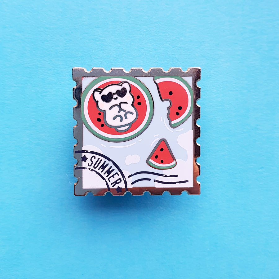 Nyan x Ruff Summer Stamp Pin