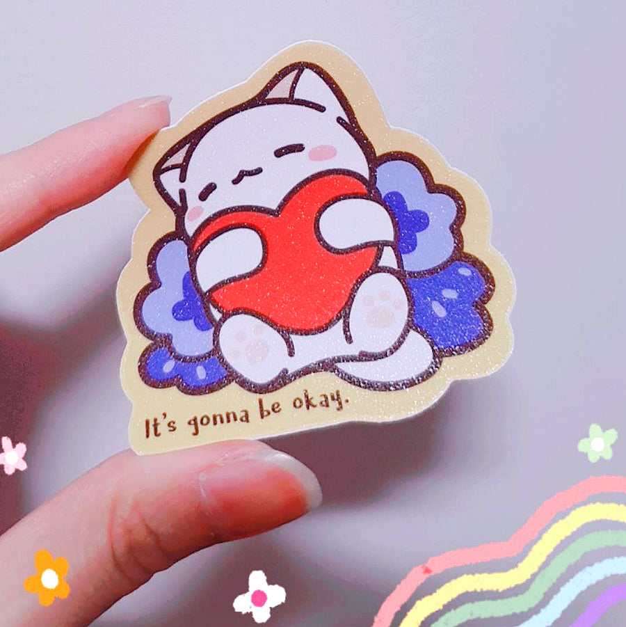Kitty Cares Love You Pin
